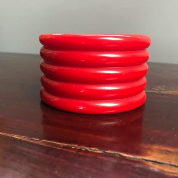 Rockabilly Red Massive Statement Bracelet - Picture 4 of 8